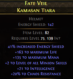 Fate Veil Kamasan Tiara