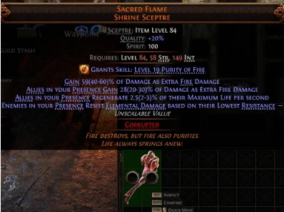 SACRED FLAMESHRINE SCEPTREWaypont