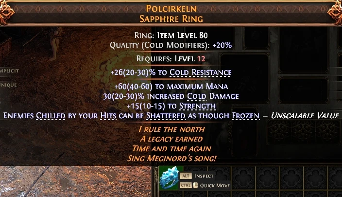POLCIRKELNSAPPHIRE RING