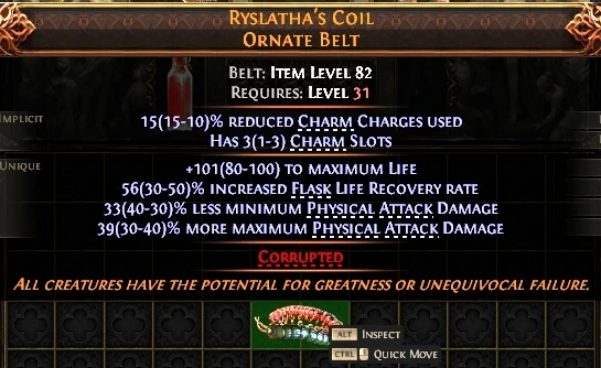 RYSLATHA'S COILORNATE BELT