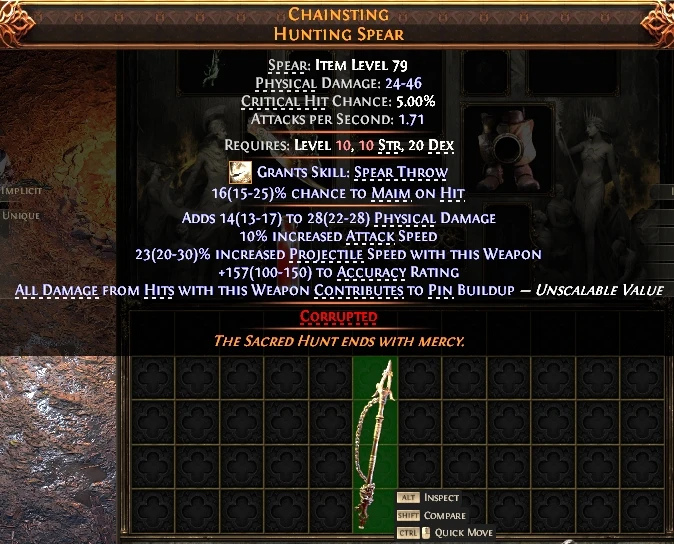 CHAINSTINGHUNTING SPEAR