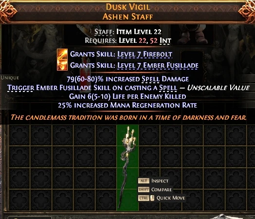 DUSK VIGILASHEN STAFF
