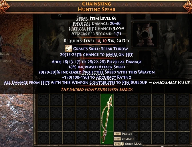 CHAINSTINGHUNTING SPEAR
