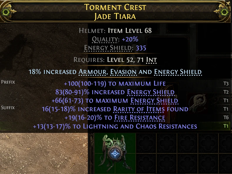 TORMENT CREST JADE TIARA