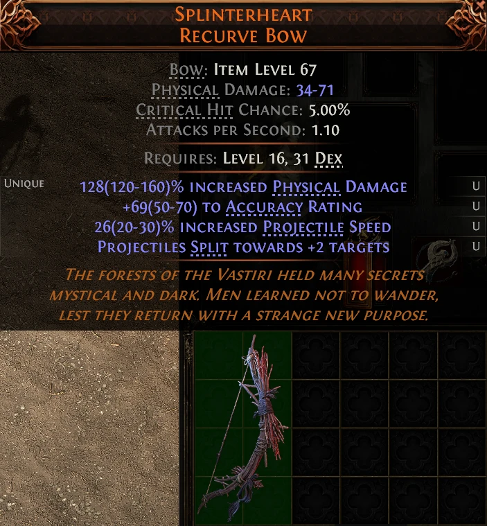 SPLINTERHEART RECURVE Bow