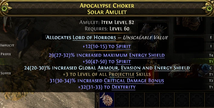 APOCALYPSE CHOKER SOLAR AMULET