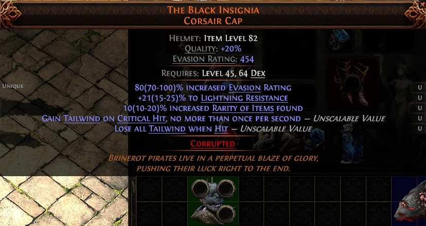 THE BLACK INSIGNIA CORSAIR CAP