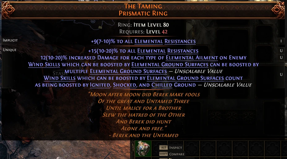 THE TAMING PRISMATIC RING