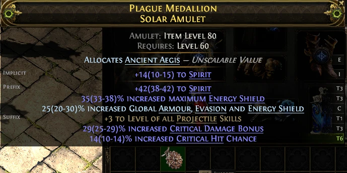 PLAGUE MEDALLION SOLAR AMULET