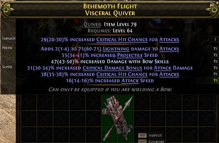 BEHEMOTH FLIGHT VISCERAL QUIVER