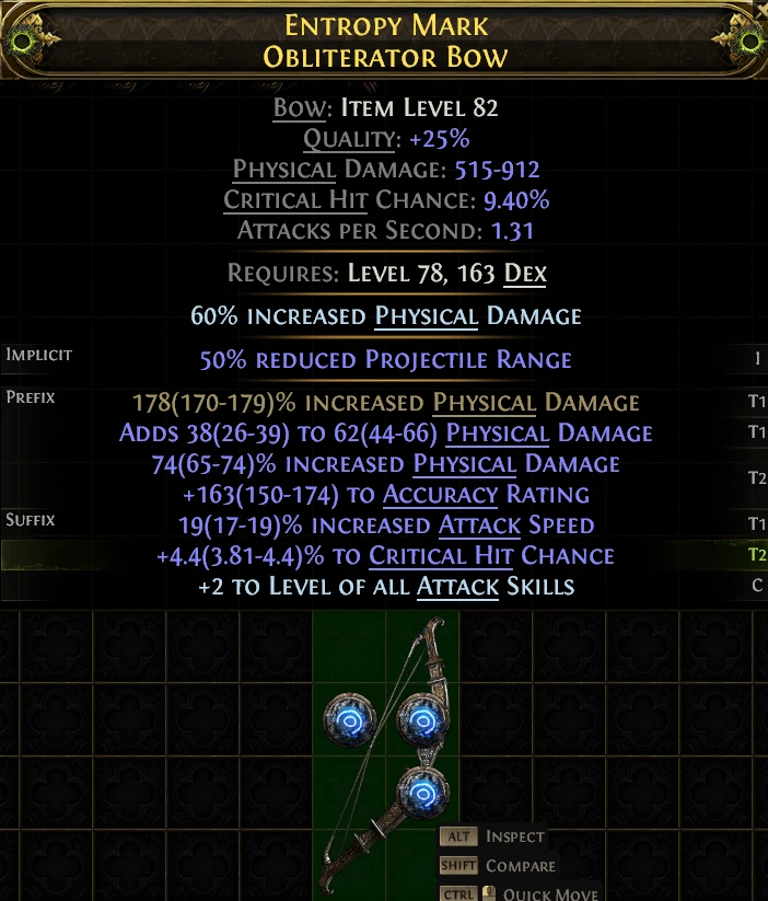 ENTROPY MARK OBLITERATOR Bow