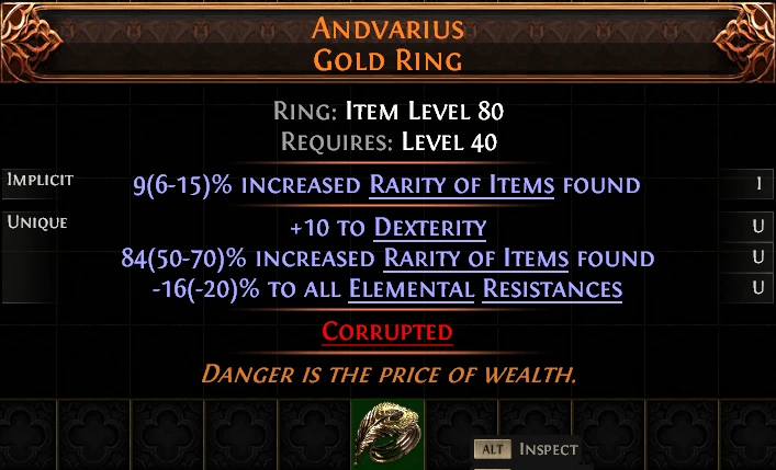 ANDVARIUS GOLD RING