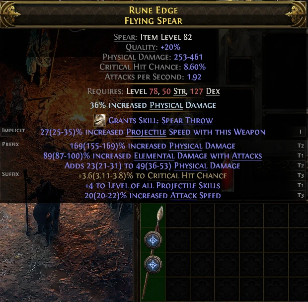 RUNE EDGE FLYING SPEAR