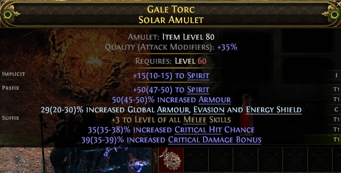 GALE TORC SOLAR AMULET
