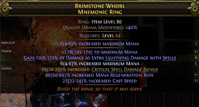 BRIMSTONE WHORL MNEMONIC RING