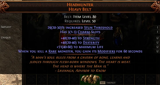 HEADHUNTER HEAVY BELT