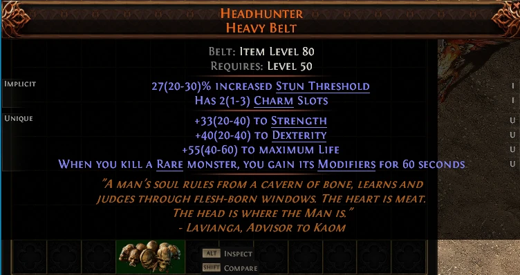 HEADHUNTER HEAVY BELT