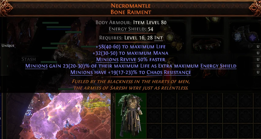 NECROMANTLE BONE RAIMENT