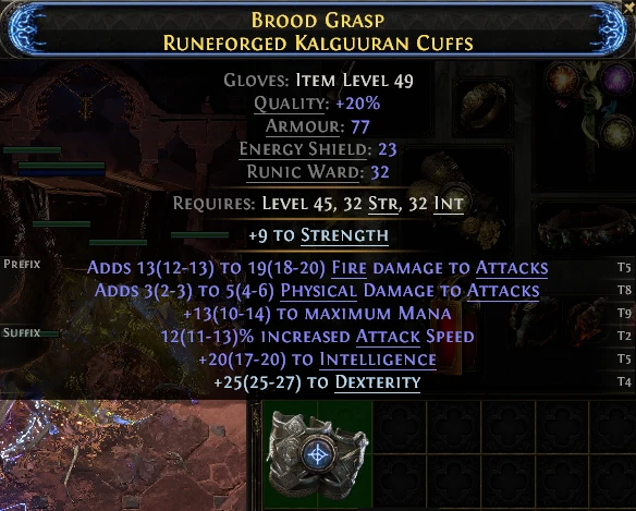 BROOD GRASP RUNEFORGED KALGUURAN CUFFS