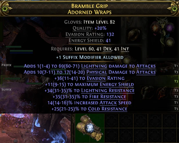 BRAMBLE GRIP ADORNED WRAPS