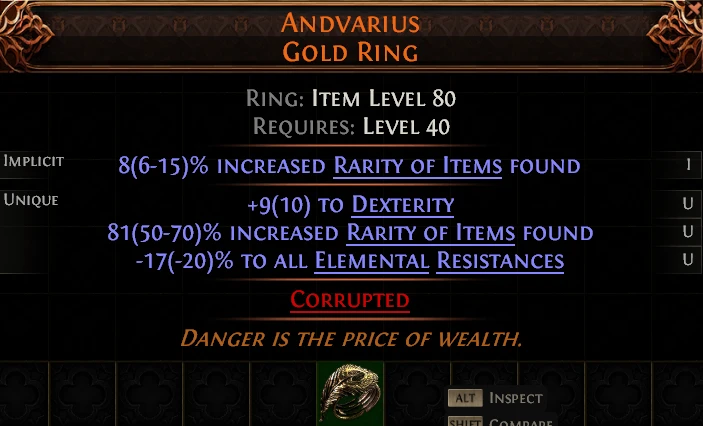 ANDVARIUS GOLD RING