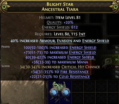 BLIGHT STAR ANCESTRAL TIARA