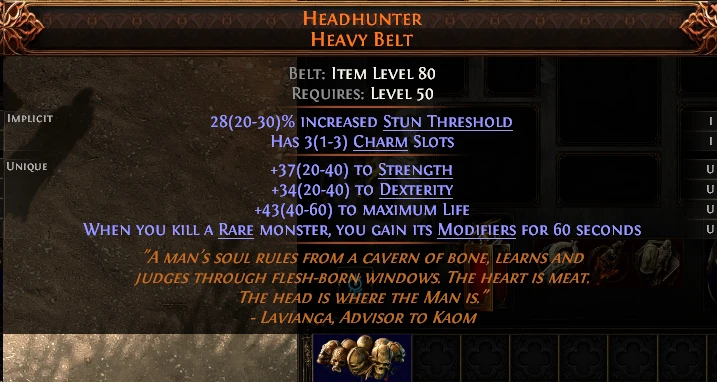 HEADHUNTER HEAVY BELT