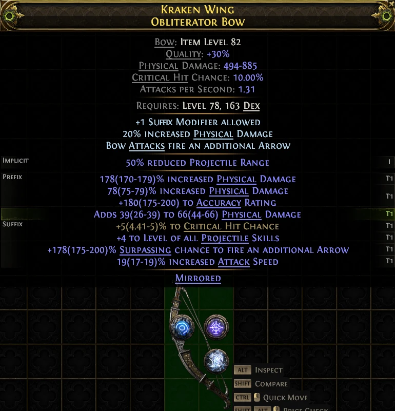 KRAKEN WING OBLITERATOR Bow