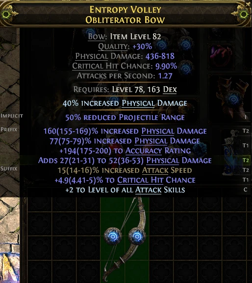 ENTROPY VOLLEY OBLITERATOR Bow