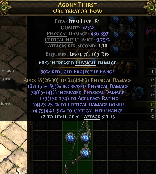 AGONY THIRST 0 OBLITERATOR Bow