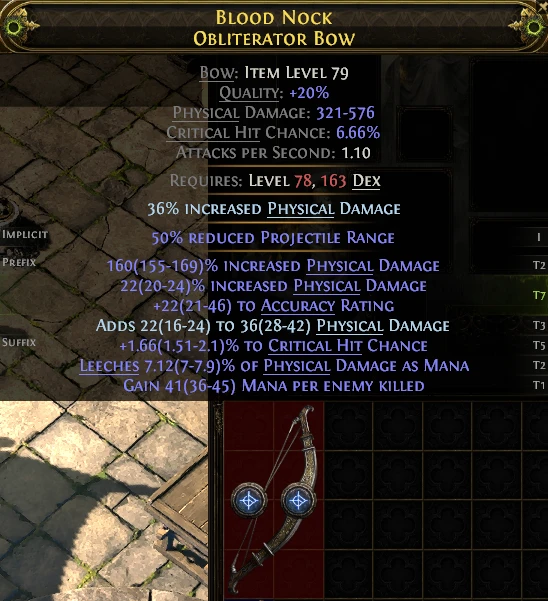 BLOOD Nock OBLITERATOR Bow