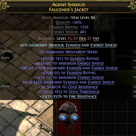 AGONY SHROUD FALCONER'S JACKET