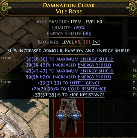 DAMNATION CLOAK VILE ROBE