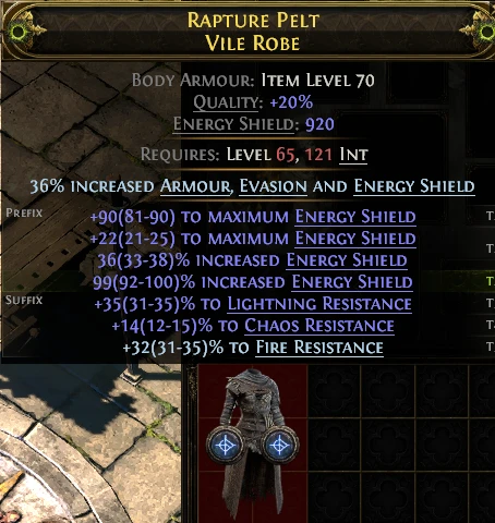 RAPTURE PELT a VILE ROBE