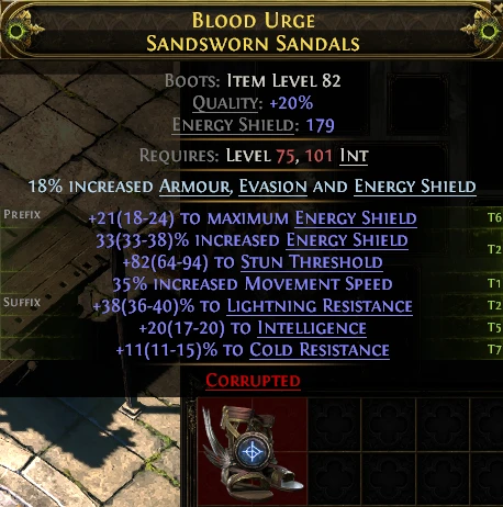 BLOOD URGE SANDSWORN SANDALS