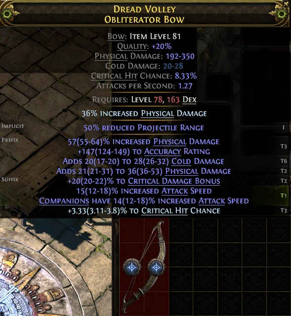 DREAD VOLLEY OBLITERATOR Bow