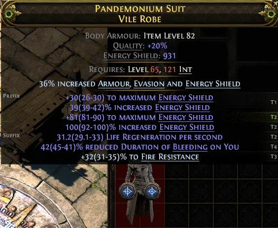 PANDEMONIUM SUIT VILE ROBE