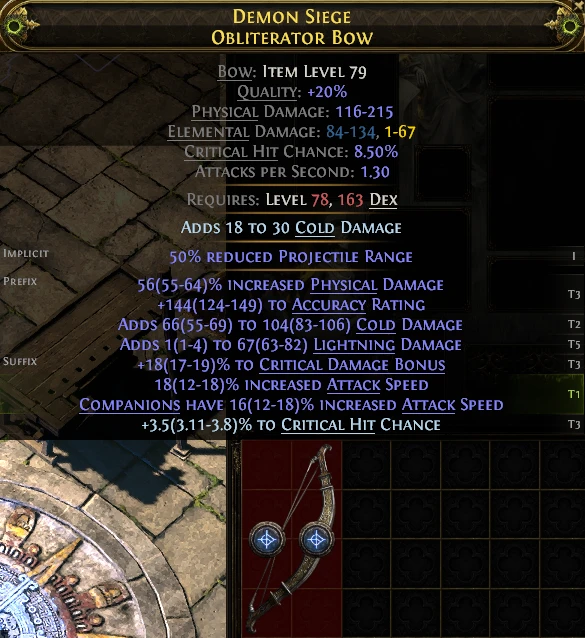 DEMON SIEGE OBLITERATOR Bow