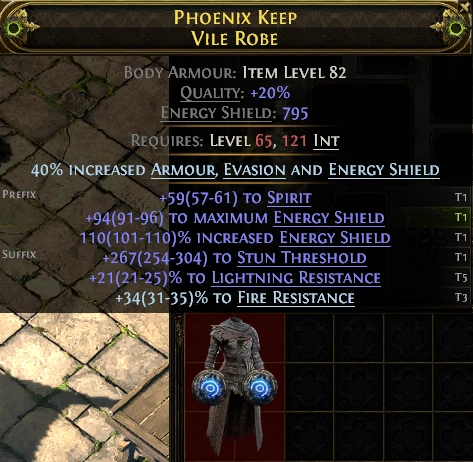 PHOENIX KEEP VILE ROBE