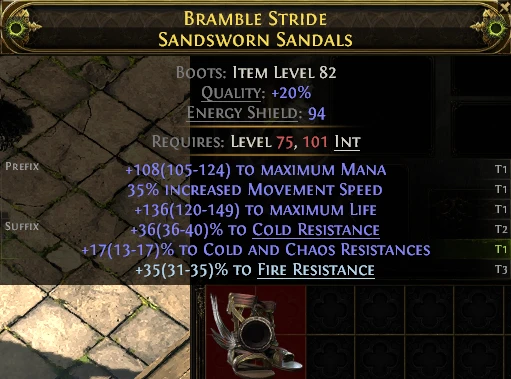 BRAMBLE STRIDE SANDSWORN SANDALS