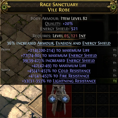 RAGE SANCTUARY VILE ROBE