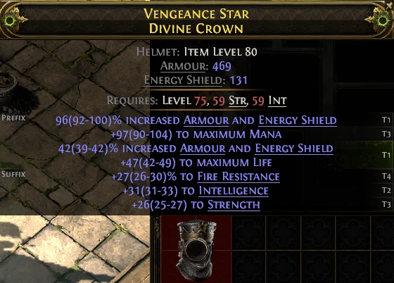 VENGEANCE STAR DIVINE CROWN