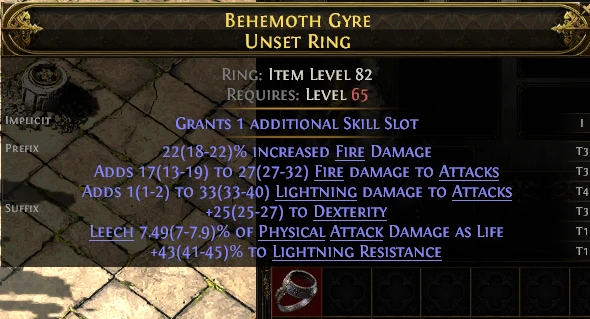 BEHEMOTH GYRE UNSET RING