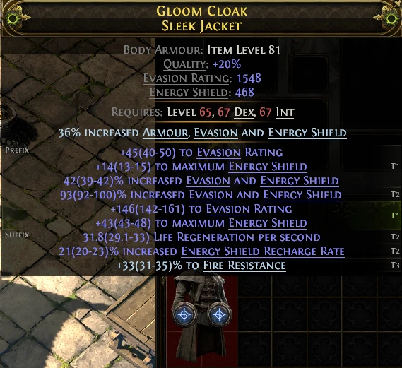 GLOOM CLOAK SLEEK JACKET