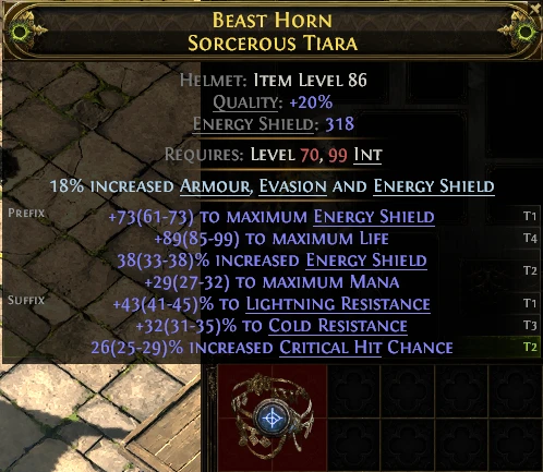 BEAST HORN SORCEROUS TIARA