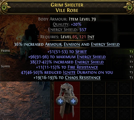 GRIM SHELTER VILE ROBE