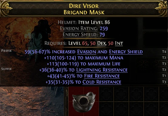 DIRE VISOR BRIGAND MASK