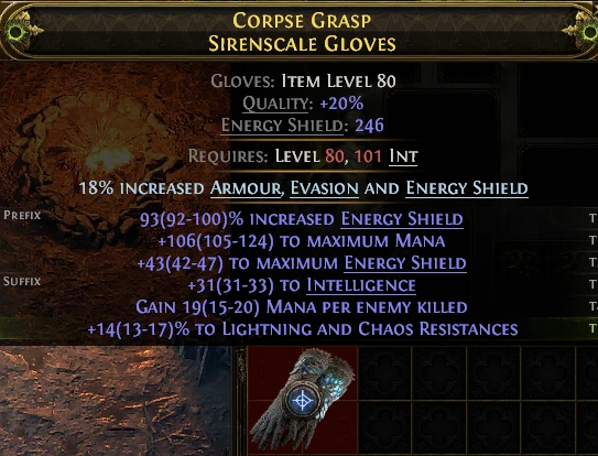 CORPSE GRASP SIRENSCALE GLOVES