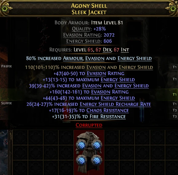 AGONY SHELL SLEEK JACKET