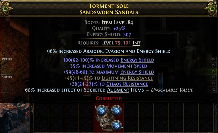 TORMENT SOLE SANDSWORN SANDALS
